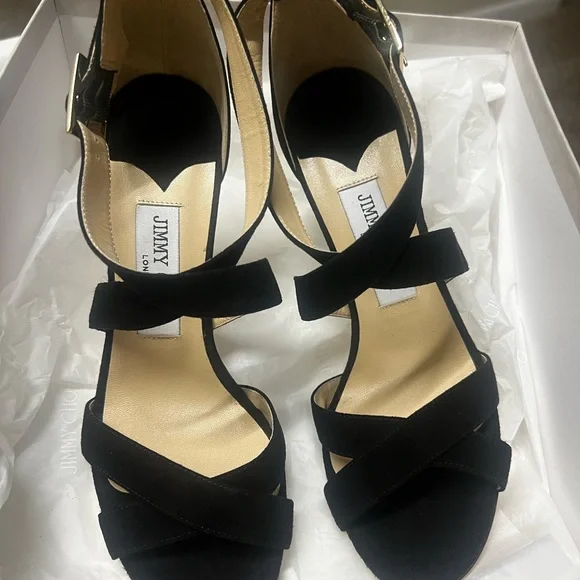 Jimmy choo Lottie Osue 028 black sandal size 37 - Picture 7 of 9